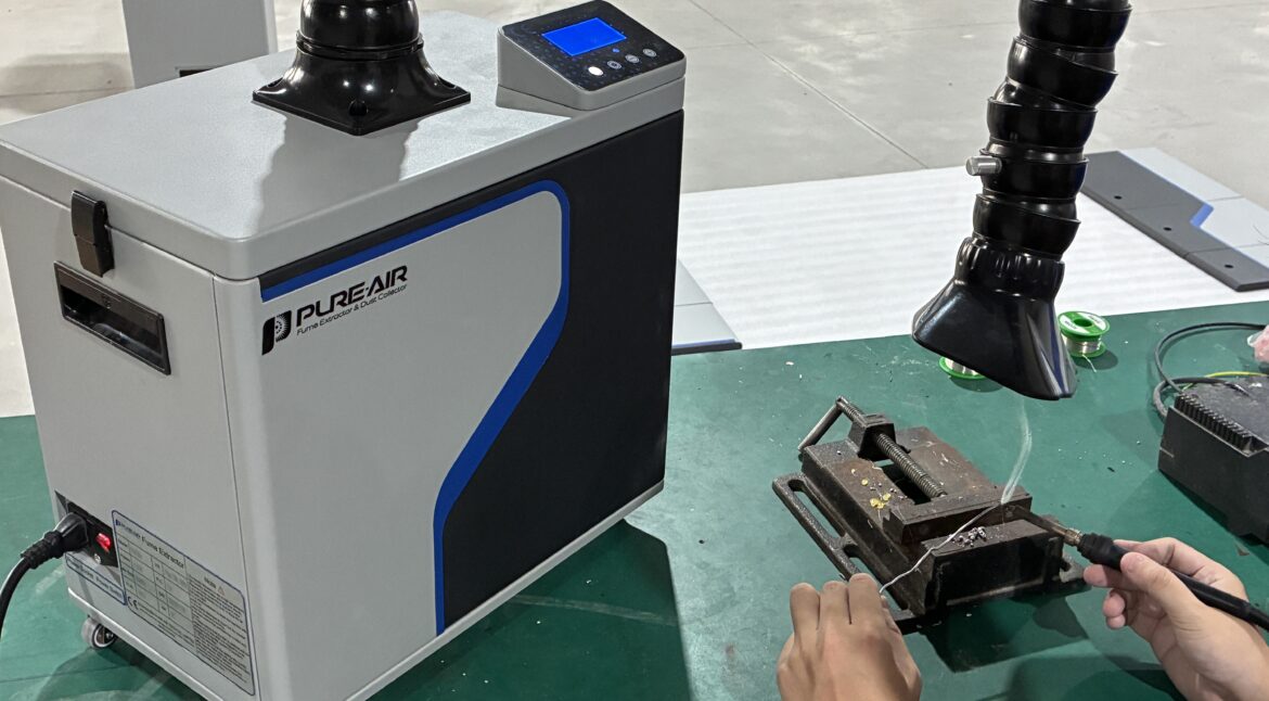 PURE-AIR fume extractor for PCB assembly