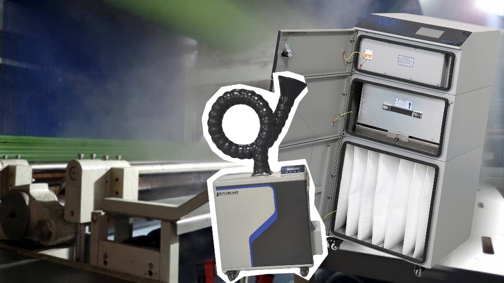 Multi-stage filter smoke extractor